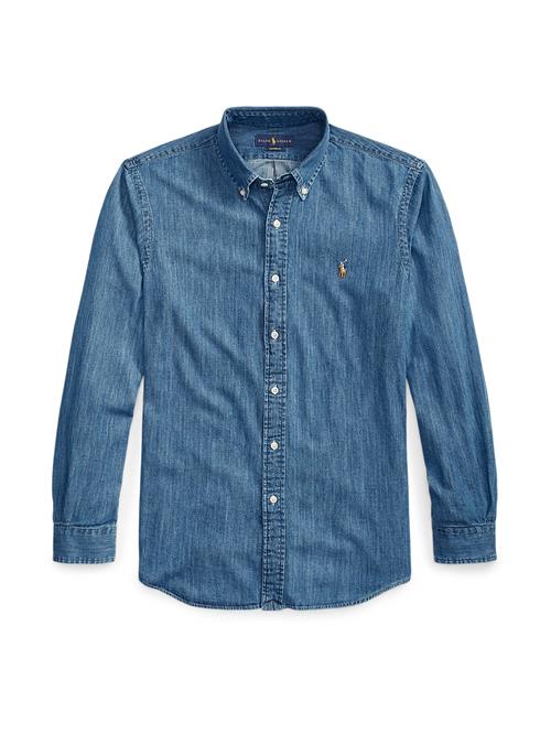 Polo Ralph Lauren Skjorte  blue denim / lysebrun / hvid