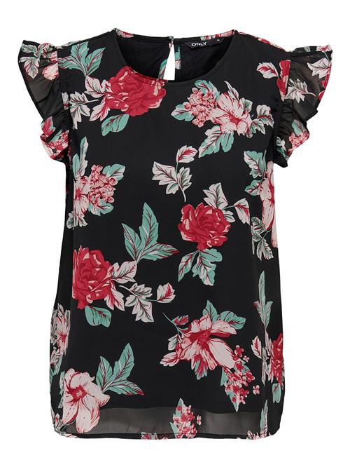 Se ONLY Bluse 'Ann'  blandingsfarvet / sort ved About You