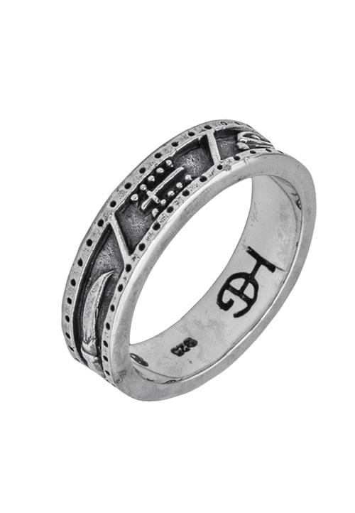 Haze&Glory Ring  sort / sølv