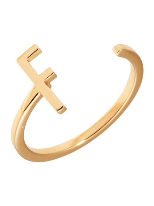 Design Letters Ring  guld