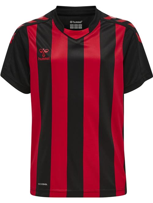 Hummel Funktionsskjorte  carminrød / sort / hvid