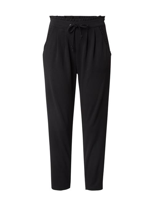 JDY Bukser med lægfolder 'Catia'  sort