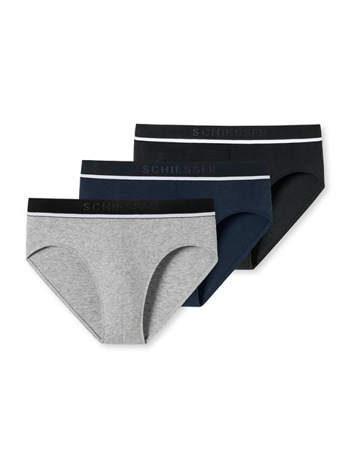 SCHIESSER Slip  koboltblåt / grå / sort / hvid