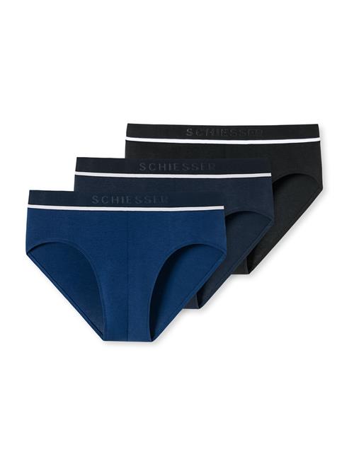 SCHIESSER Slip  mørkeblå / sort / hvid