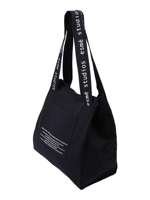 Esmé Studios Shopper 'Alana'  mørkeblå / hvid
