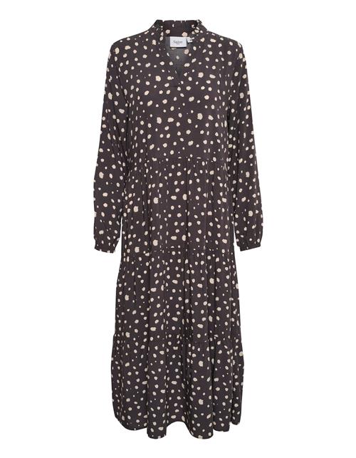 SAINT TROPEZ Blusekjole 'Eda'  sort / hvid