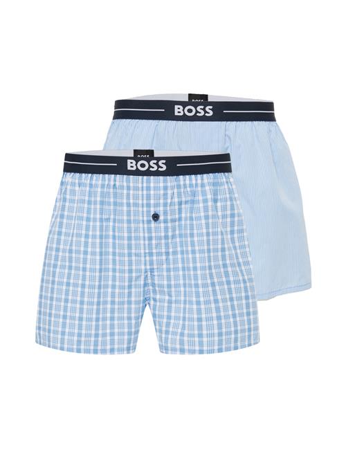 BOSS Boksershorts 'Nos'  røgblå / natblå / lyseblå / hvid