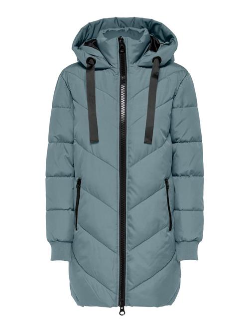 JDY Vinterfrakke 'JDYSkylar'  cyanblå / sort