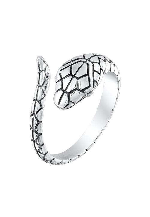 KUZZOI Ring  sort / sølv