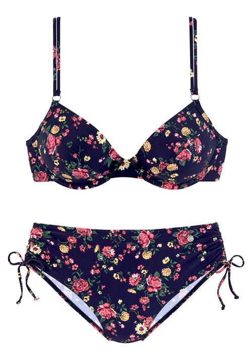 LASCANA Bikini  navy / gul / smaragd / rød