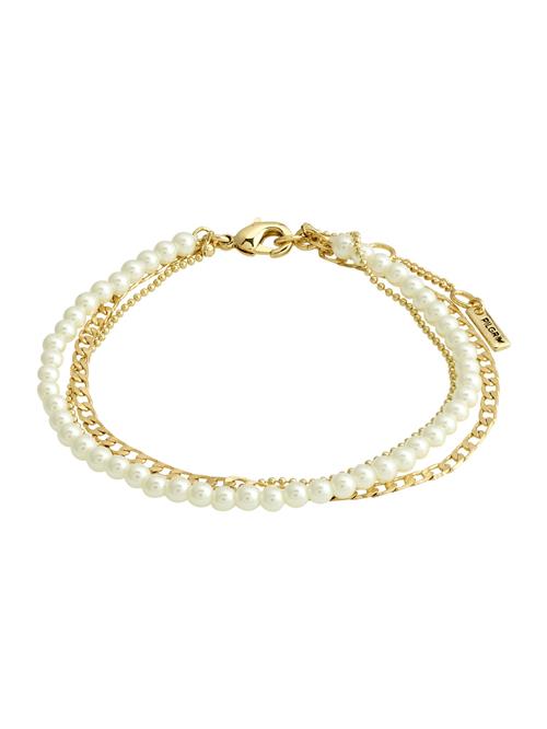 Pilgrim Armbånd 'Baker'  guld / perlehvid