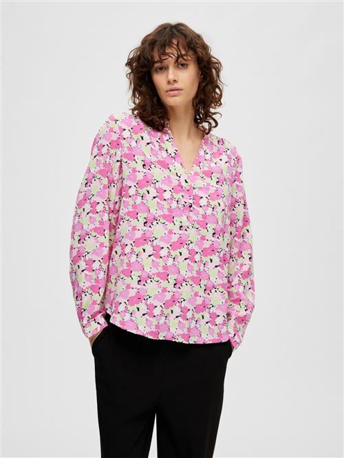 SELECTED Bluse  blandingsfarvet / pink
