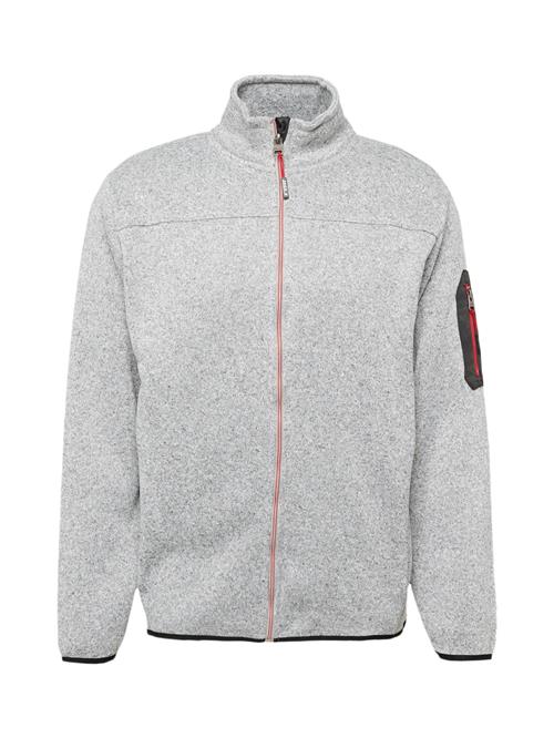Jack's Fleecejakke  grå-meleret / rød / sort
