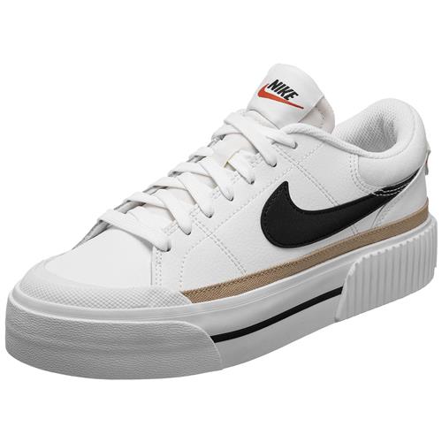 Nike Sportswear Sneaker low 'Court Legacy Lift'  creme / sort / hvid