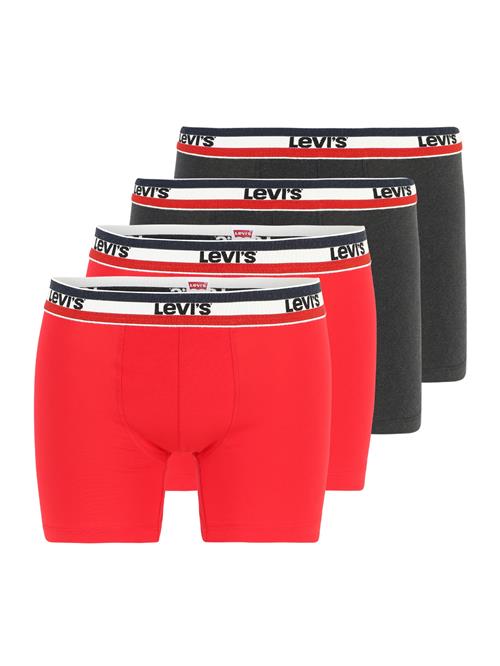 LEVI'S ® Boksershorts  antracit / rød / hvid