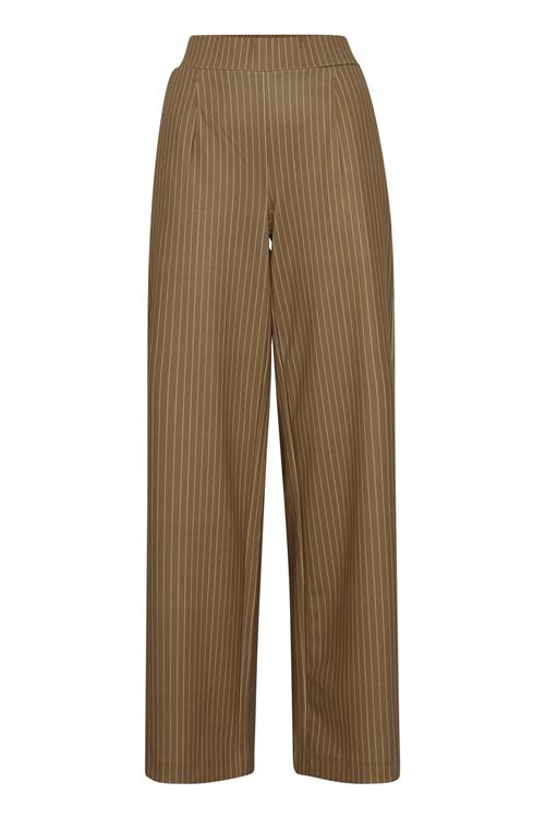 b.young Bukser med lægfolder 'BYRizetta'  brokade / hvid