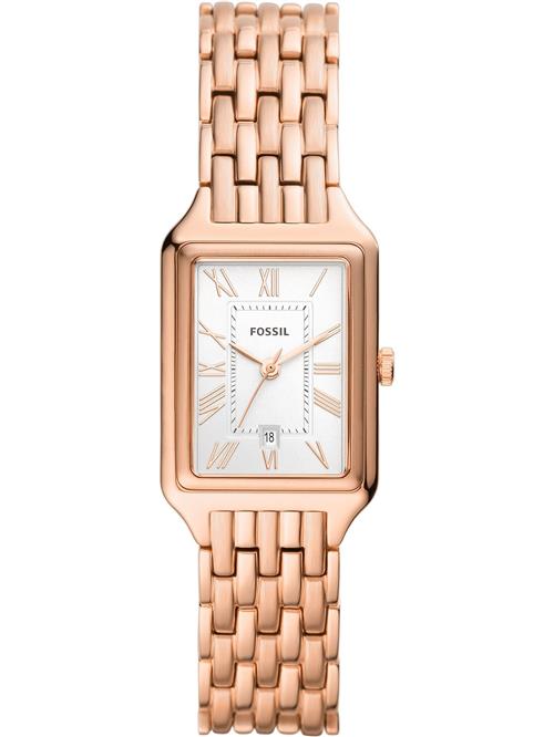 FOSSIL Analogt ur 'Raquel'  rosa guld / sort / hvid