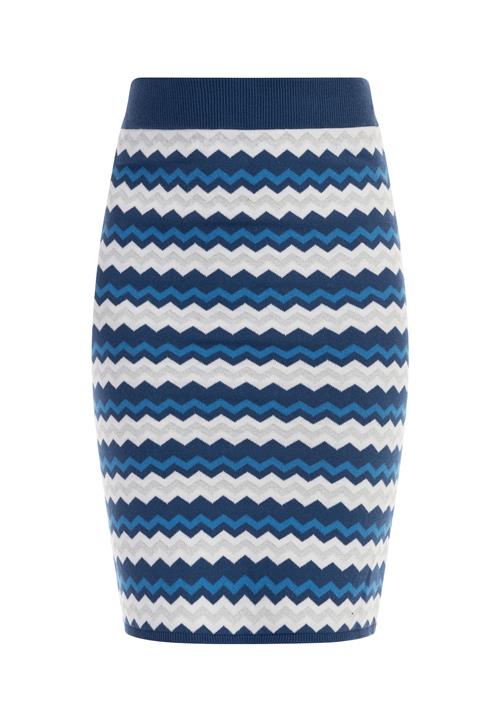 faina Nederdel  blå / hvid