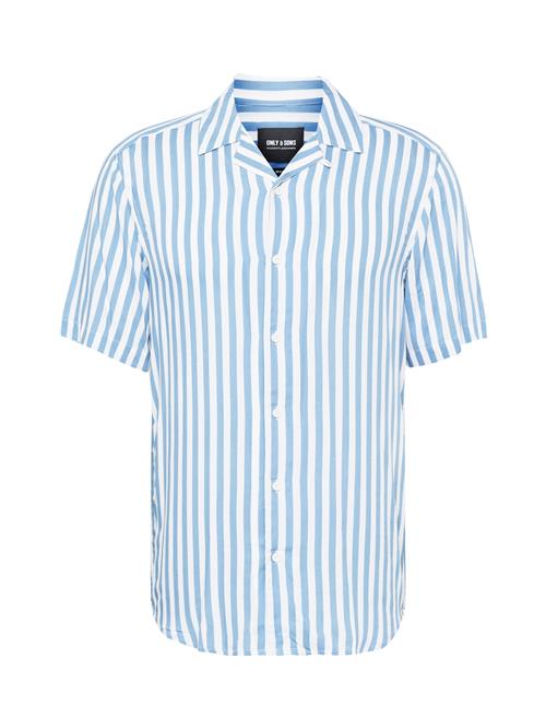 Only & Sons Skjorte 'Wayne'  blå / hvid