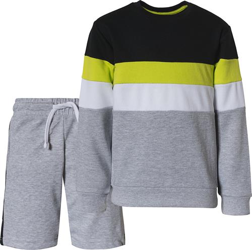 MINOTI Sæt  grå / lime / sort / hvid