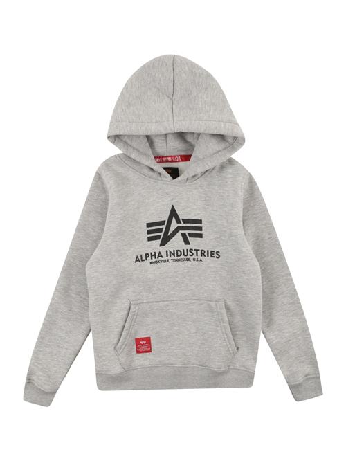 ALPHA INDUSTRIES Sweatshirt  grå-meleret