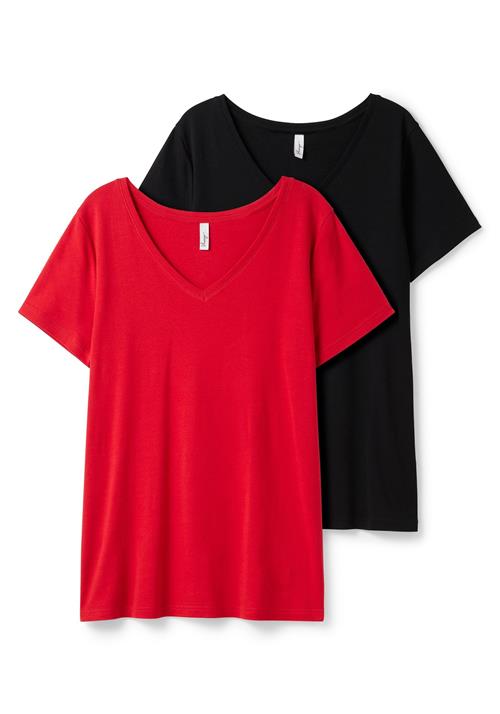 SHEEGO Shirts  rød / sort