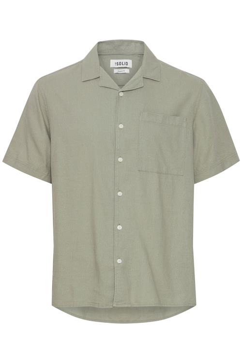 !Solid Skjorte 'ALLAN'  oliven