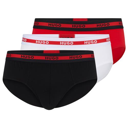 HUGO Slip  brandrød / sort / hvid