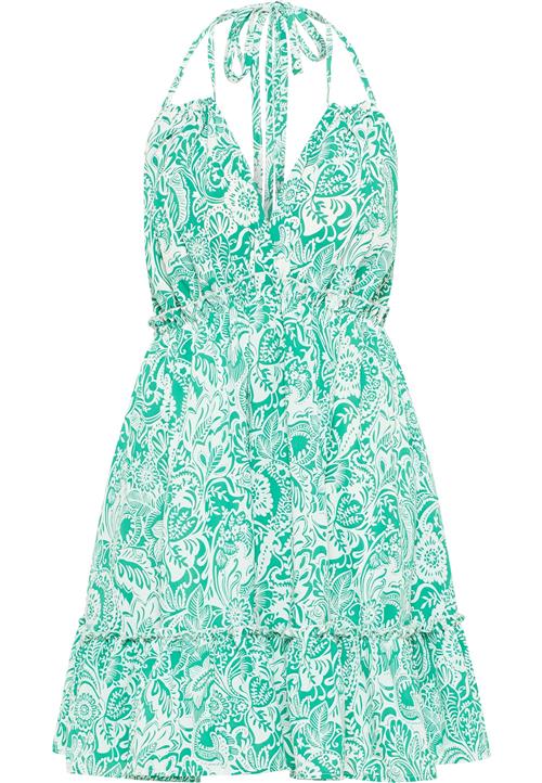 IZIA Sommerkjole  smaragd / hvid