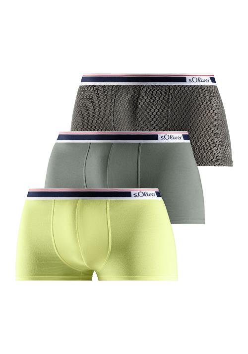 s.Oliver Boksershorts  lemon / basalgrå / sort / hvid