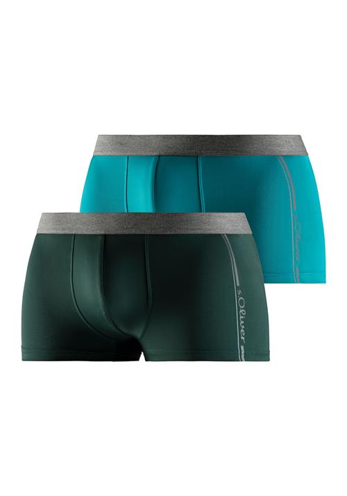 s.Oliver Boksershorts  cyanblå / grå-meleret / gran