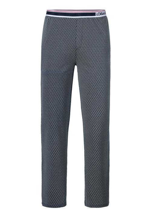 s.Oliver Pyjamasbukser  petroleum / rød / offwhite