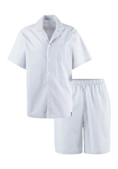 Se s.Oliver Pyjamas kort  dueblå / hvid ved About You