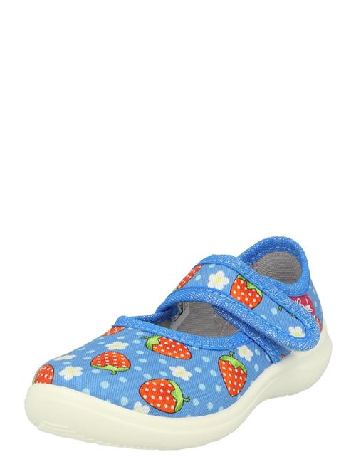 BECK Hjemmesko 'Erdbeere'  lyseblå / lysegrøn / rød / hvid