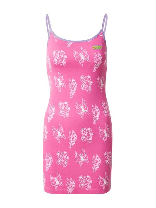 Obey Kjole 'MARGO'  gul / lilla / pink / hvid