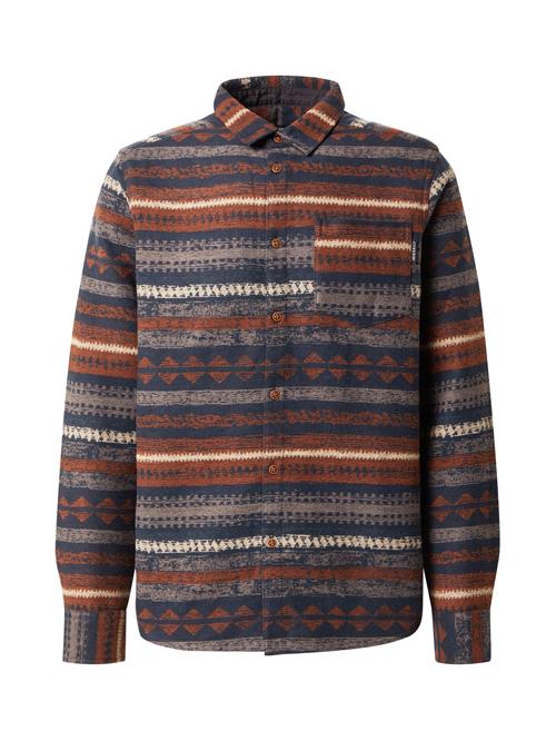 Iriedaily Skjorte 'Santania'  beige / marin / rustbrun / taupe