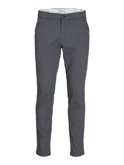 JACK & JONES Lærredsbukser 'Macro Dave'  mørkegrå