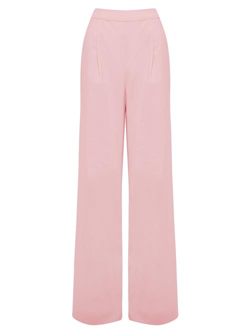 Tussah Bukser med lægfolder 'DREW'  pink