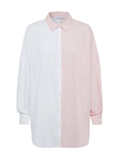 St MRLO Bluse 'Requisite'  lys pink / hvid