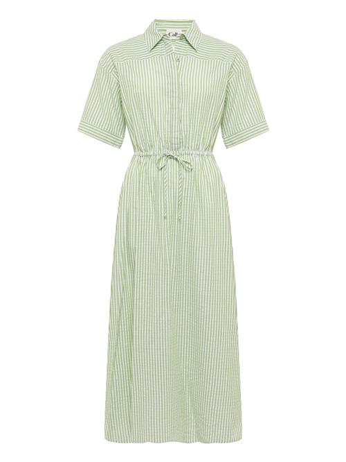 Calli Kjole  beige / grøn