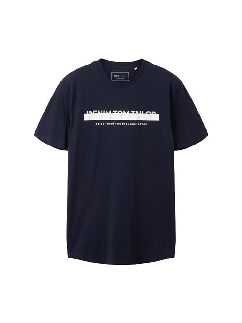 TOM TAILOR DENIM Bluser & t-shirts  creme / navy / hvid