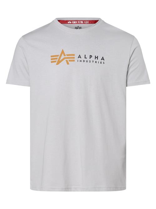 ALPHA INDUSTRIES Bluser & t-shirts  curry / lysegrå / sort