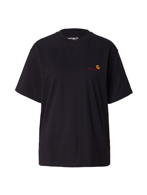 Carhartt WIP Shirts 'American Script'  curry / kirsebærsrød / sort