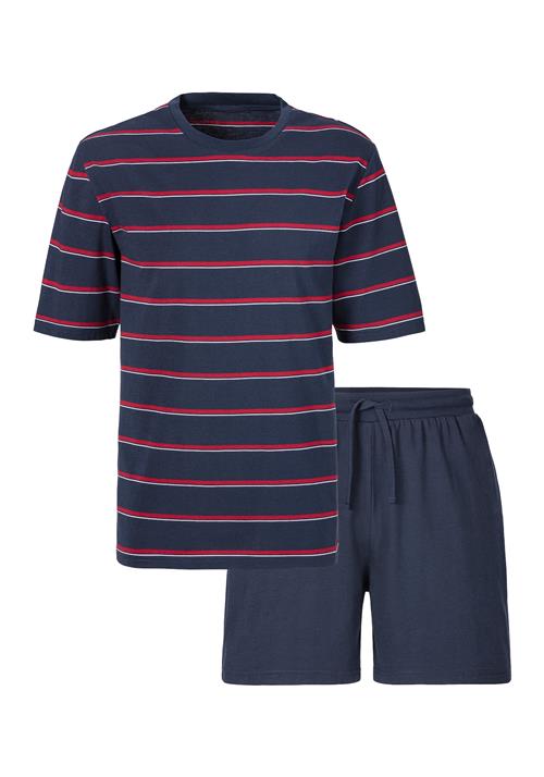 H.I.S Pyjamas kort  navy / rød / hvid