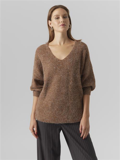 VERO MODA Pullover 'JULIE '  brun
