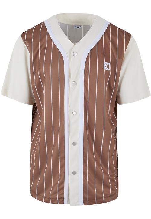 Karl Kani Skjorte  beige / brun / hvid