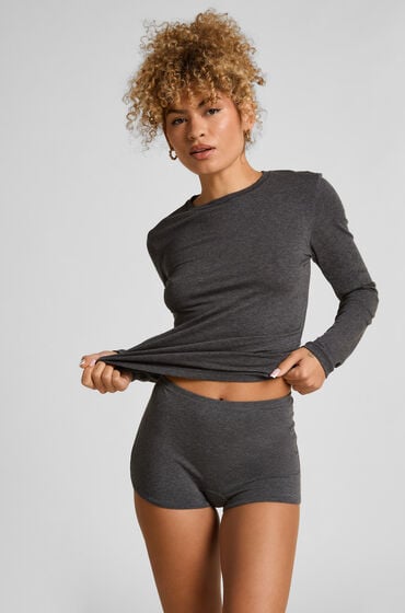 Hunkemöller Boyshorts i blød bomuld Grå