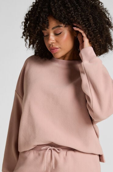 Hunkemöller Top Sporty Fleece pink
