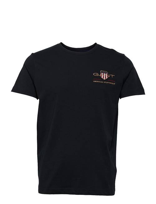 Archive Shield Emb Ss T-Shirt GANT Black