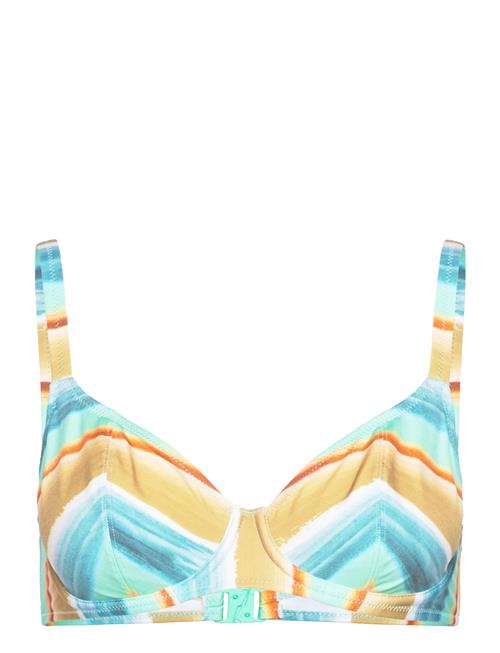 Castaway Island Uw Plunge Bikini Top Freya Blue
